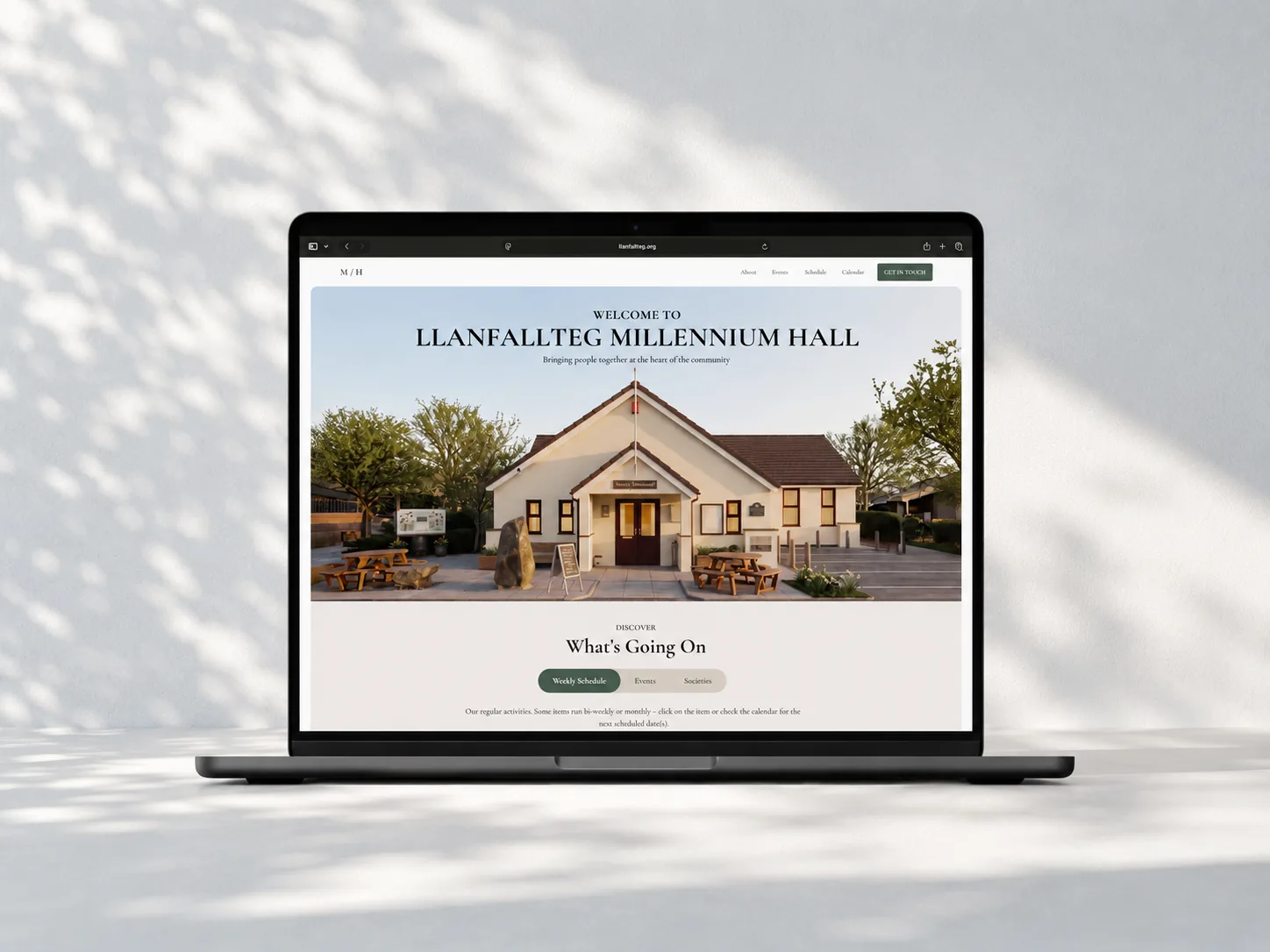 Llanfallteg Millennium Hall Website & Booking Platform